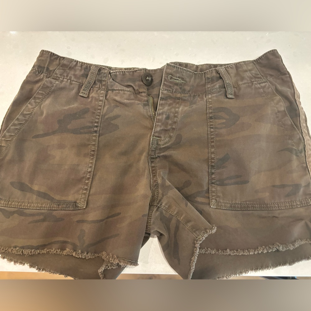 Lucky Brand camo cut off shorts